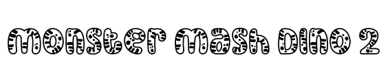 Monster Mash Dino 2 Font Image