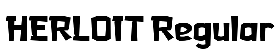 HERLOIT Regular Font Image