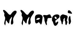 M Mareni Font Image