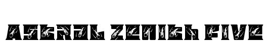 Astral Zenith Five Font Image