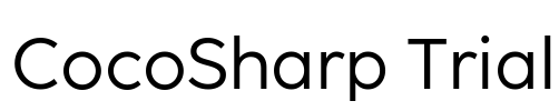CocoSharp Trial Font Image