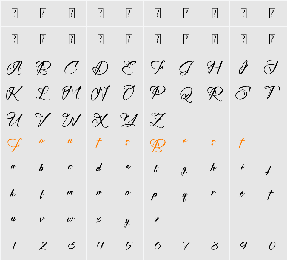 Alodinya Silvestte Character Map
