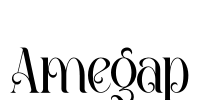 Amegap Font Image
