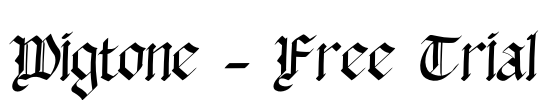 Wigtone - Free Trial Font Image