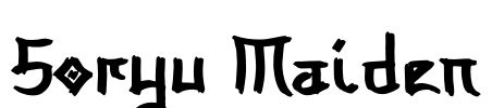 Soryu Maiden Font Image