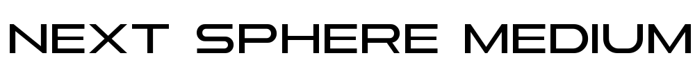 Next Sphere Medium Font Image