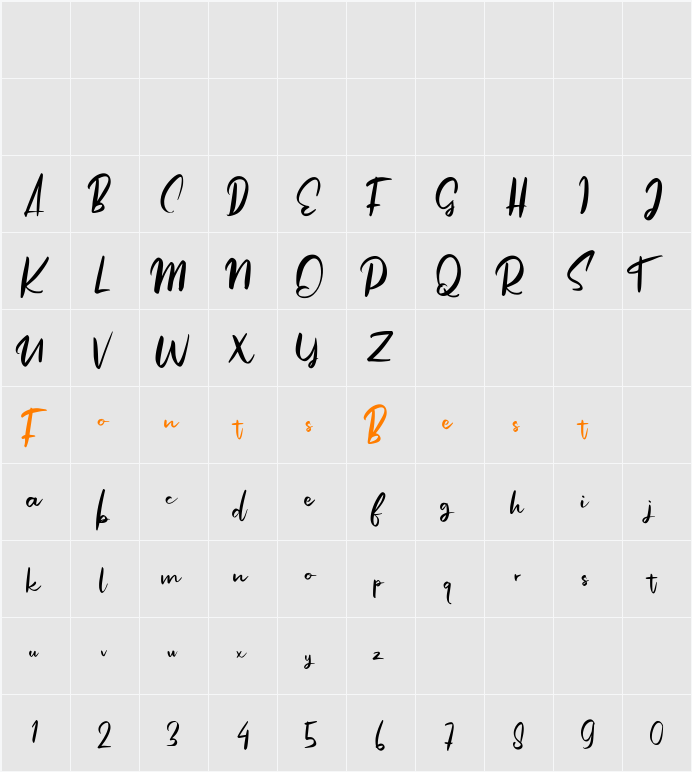 Angolia Character Map