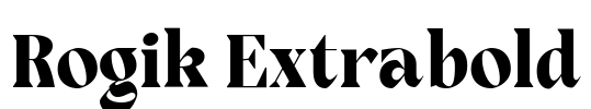 Rogik Extrabold Font Image