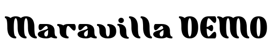 Maravilla DEMO Font Image