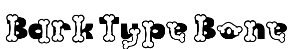 Bark Type Bone Font Image