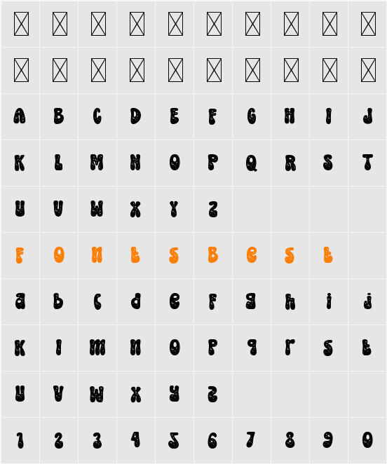 Stick Figure One Texture Character Map