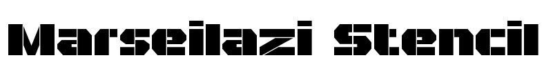 Marseilazi Stencil Font Image
