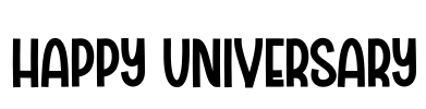 Happy Universary Font Image