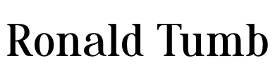 Ronald Tumb Font Image