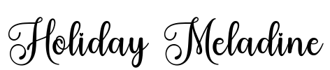 Holiday Meladine Font Image