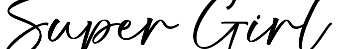 Super Girl Font Image