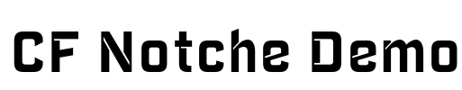 CF Notche Demo Font Image