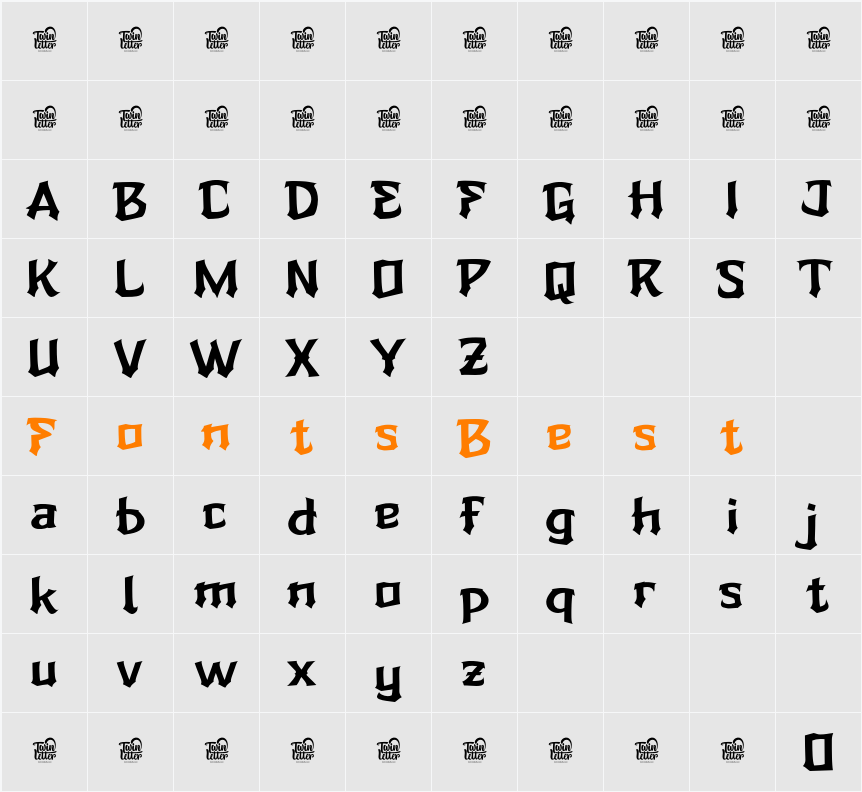 ZIERUK Trial Character Map
