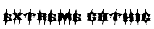 Extreme Gothic Font Image