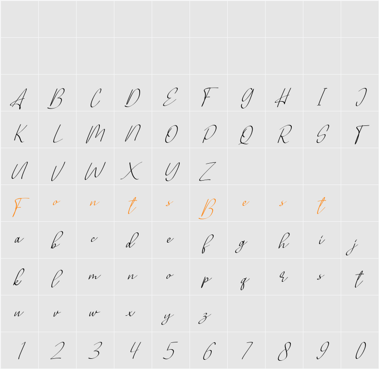 Allianta FREE Character Map