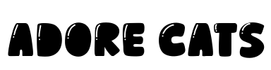 Adore Cats Font Image