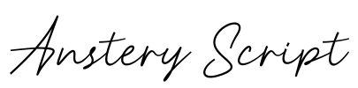 Anstery Script Font Image