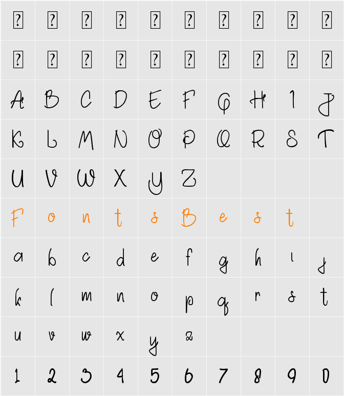 Akhadias Character Map
