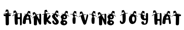 Thanksgiving Joy Hat Font Image
