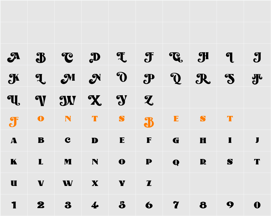 Alota Character Map
