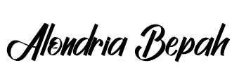 Alondria Bepah Font Image