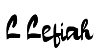 L Lefiah Font Image