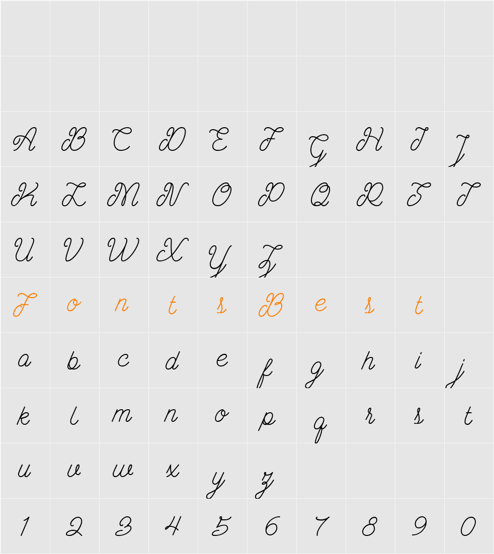 Ariana Character Map