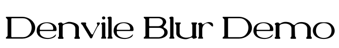 Denvile Blur Demo Font Image