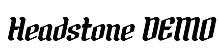 Headstone DEMO Font Image