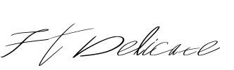 FT Delicate Font Image