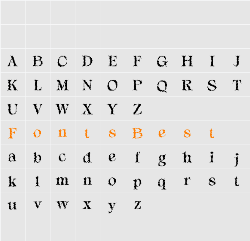 Alvinus Unfocus Demo Character Map