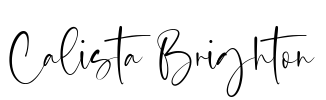 Calista Brighton Font Image