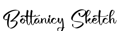 Bottanicy Sketch Font Image
