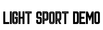 Light Sport DEMO Font Image