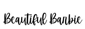 Beautiful Barbie Font Image