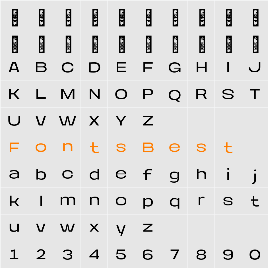 Aniko Light Character Map