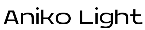Aniko Light Font Image