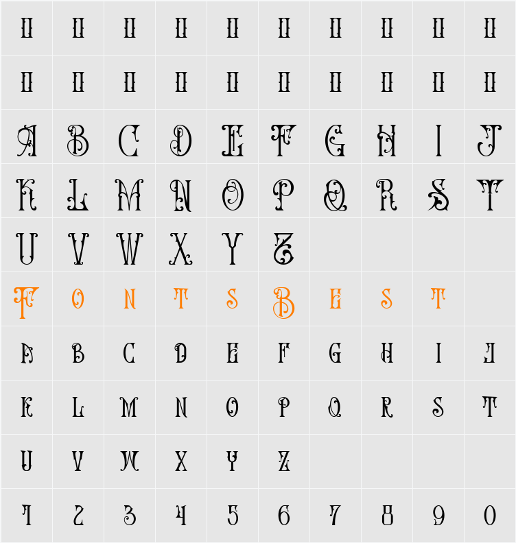 Shockerous Character Map