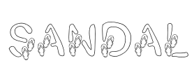 Sandal Font Image