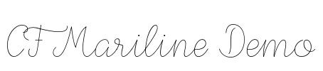 CF Mariline Demo Font Image
