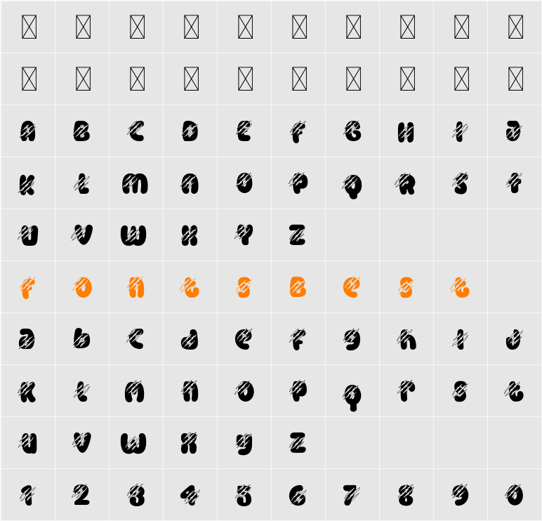 Monster Mash Monster 4 Character Map