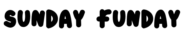 sunday funday Font Image