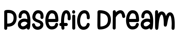 Pasefic Dream Font Image