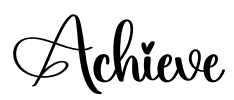 Achieve Font Image