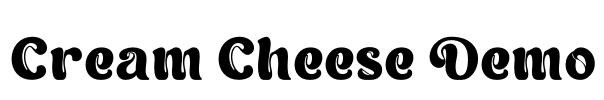 Cream Cheese Demo Font Image
